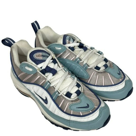 Nike Air Max 98 Premium Ocean Blue CK0832 Running Athletic Shoes Size 8.5 - Picture 2 of 16